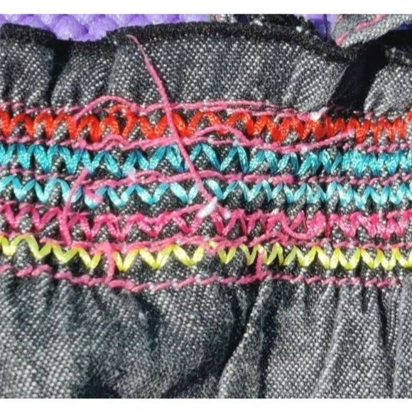 Carter's Size 18M 100% Cotton 1 Piece Shorts Set Straps Embroidered Butterflies - Picture 5 of 8